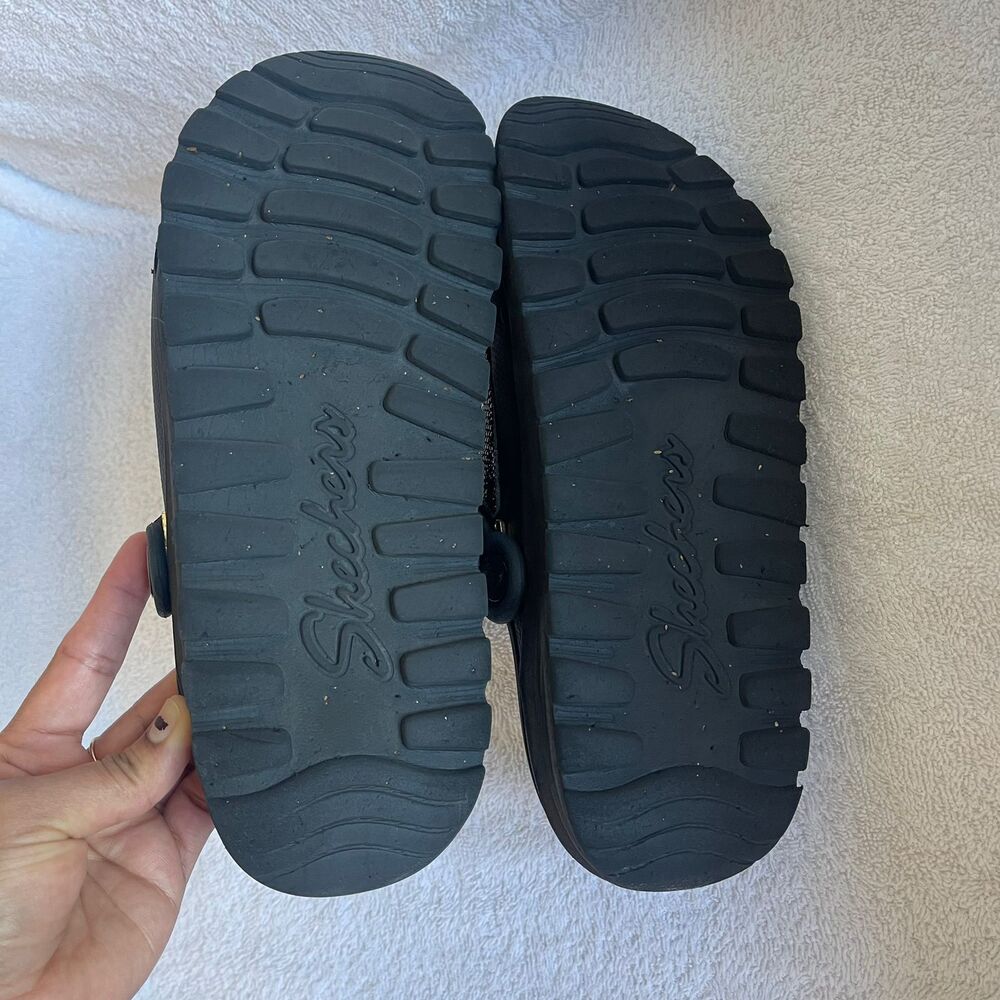 Snoop Dogg x Skechers Arch Fit Clogs Size 7.5 Black Rhinestone Bling Slip On - Picture 3 of 11